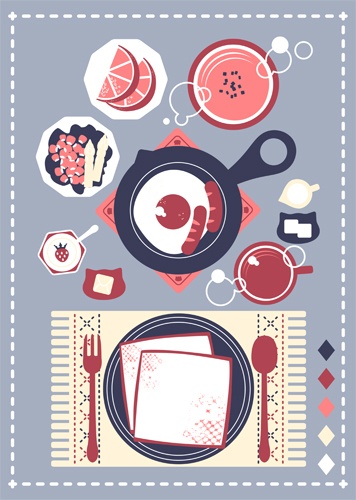 朝ごパンの背景素材高解像度