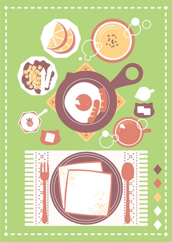 朝ごパンの背景素材高解像度