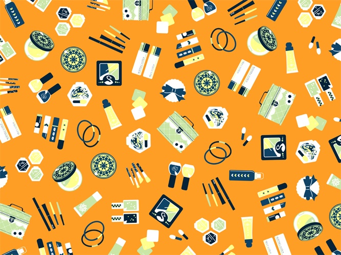 コスメのパターン素材高解像度