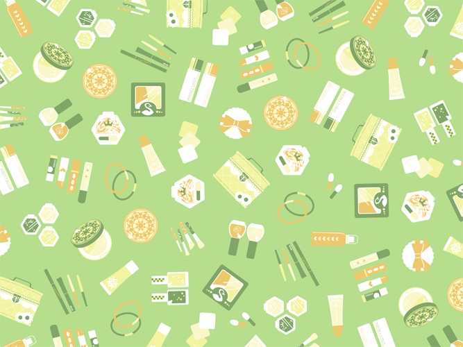 コスメのパターン素材高解像度