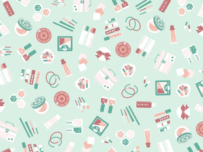 コスメのパターン素材高解像度