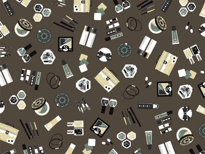 コスメのパターン素材高解像度