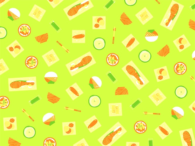 朝ごはんのパターン素材高解像度