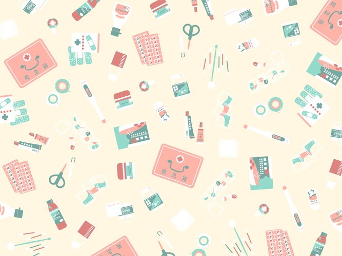 薬箱のパターン素材高解像度