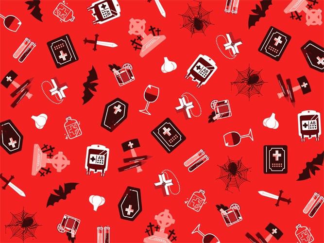 吸血鬼のパターン素材高解像度