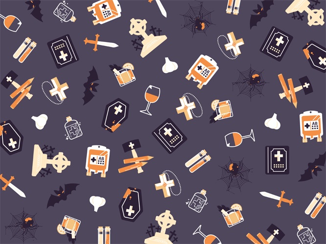 吸血鬼のパターン素材高解像度