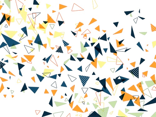 ちまい三角形がわらわらしてる背景高解像度透過PNG