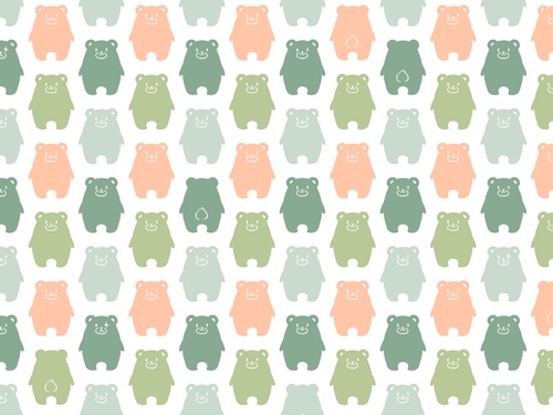 くまくま素材高解像度01