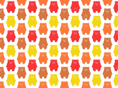 くまくま素材高解像度01