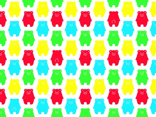 くまくま素材高解像度01