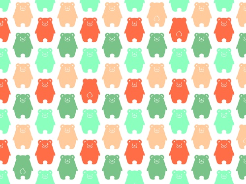 くまくま素材高解像度01