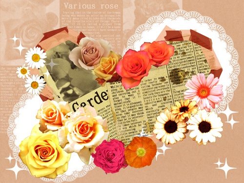 コラージュ背景素材高解像度