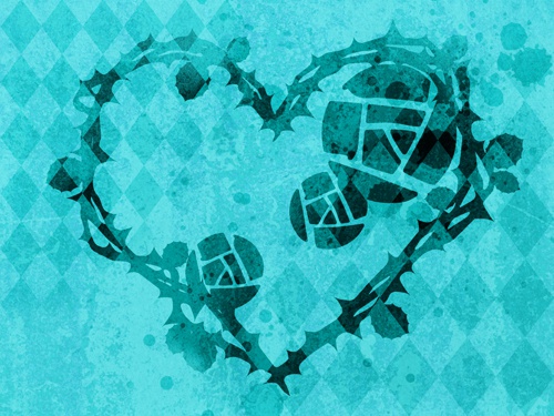 薔薇ハート背景素材高解像度