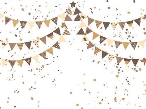 チョコレートカラーフラッグ背景素材高解像度