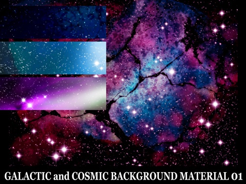 宇宙と銀河の背景素材高解像度01 阿久里屋 Booth