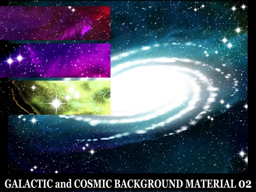 宇宙と銀河の背景素材高解像度02 阿久里屋 Booth