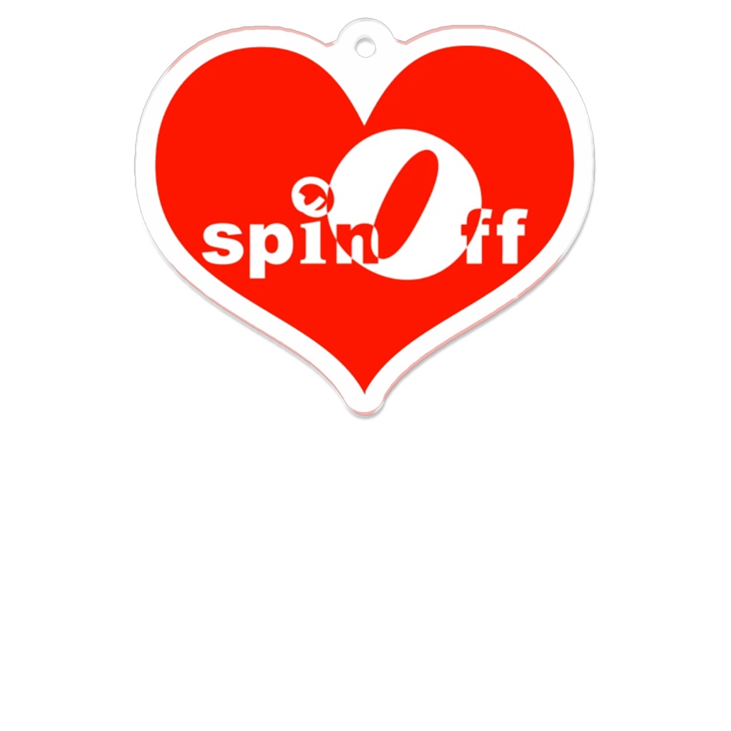 spinoffハート アクリルキーホルダー 小