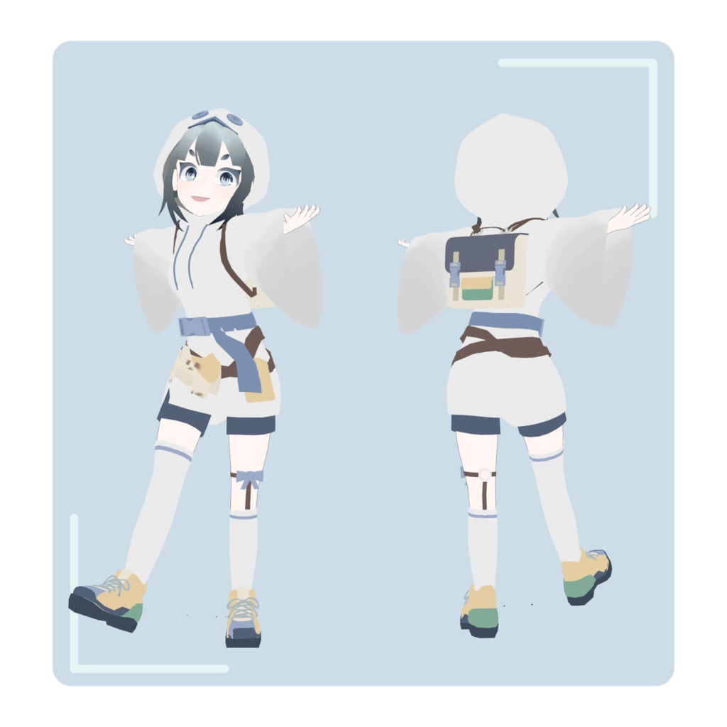 結乃るのあ Yuno Runoa / オリジナル3Dモデル