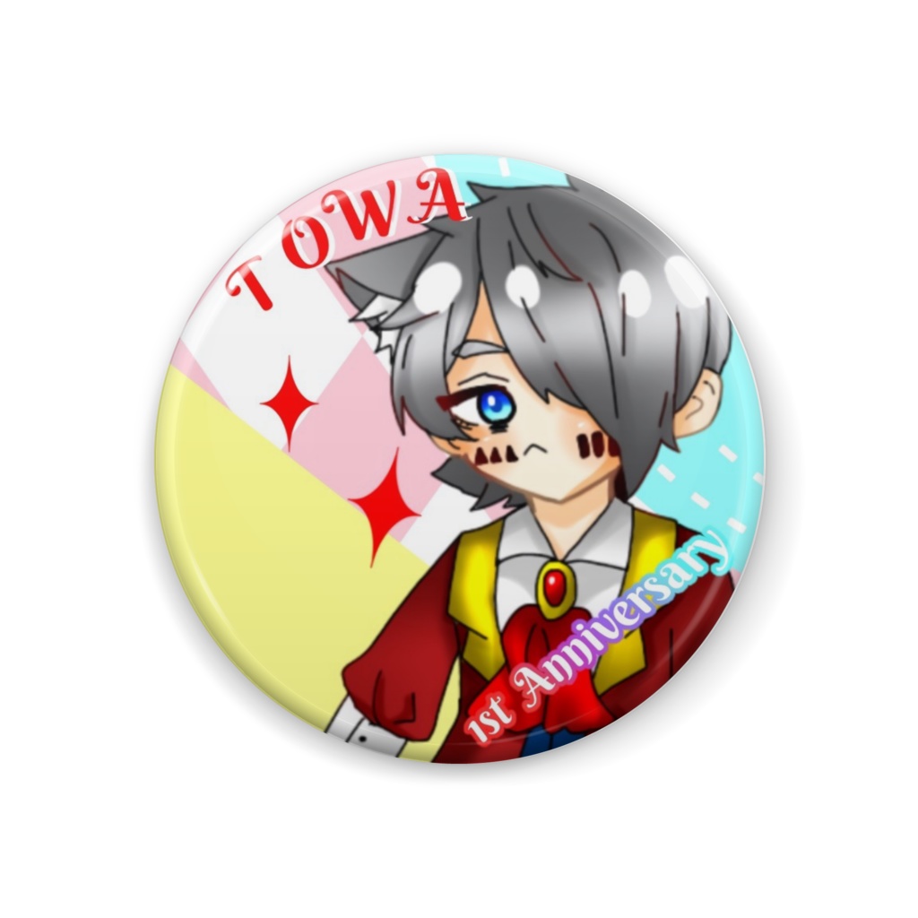 ナノシャウ1周年缶バッジ【とわ】