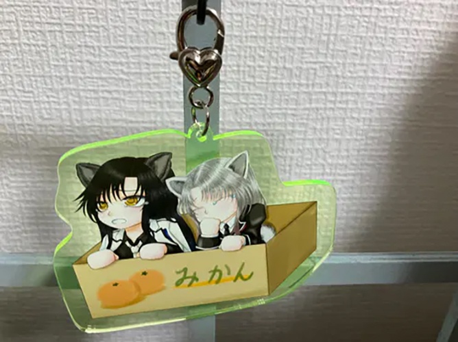 アクリルキーホルダー（ヴィルヘルム＆ヴォルフガングわんこver）
