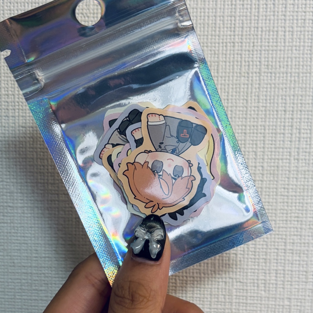 「ぬいぽて」フレークシール