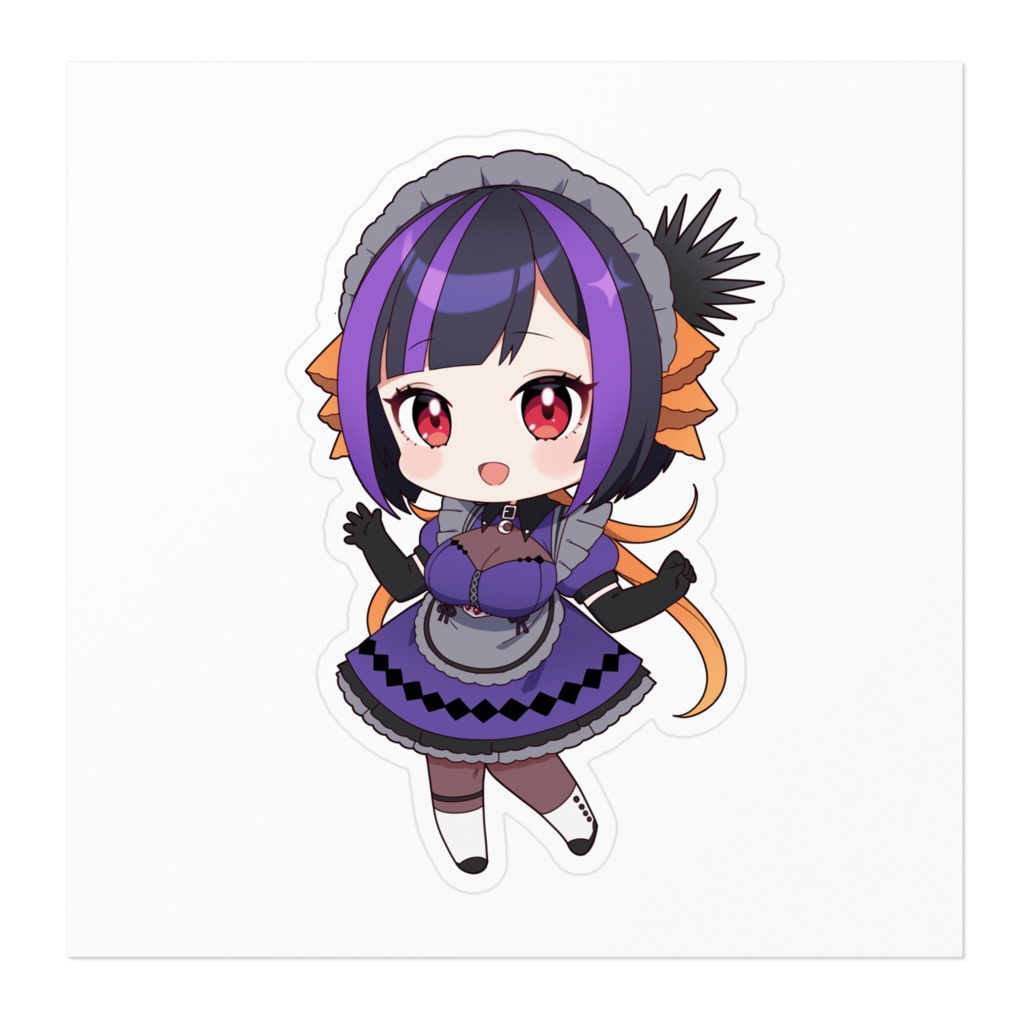 渡海うに子 ステッカー(メイド服ver)