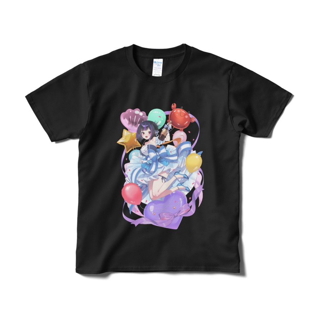 渡海うに子【1周年ver】黒Tシャツ
