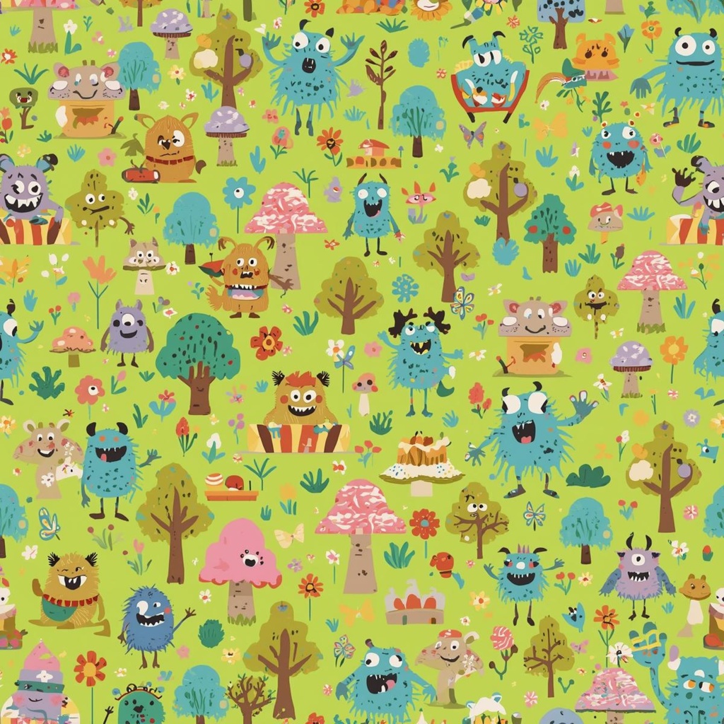 モンスターの森のデジタルペーパー