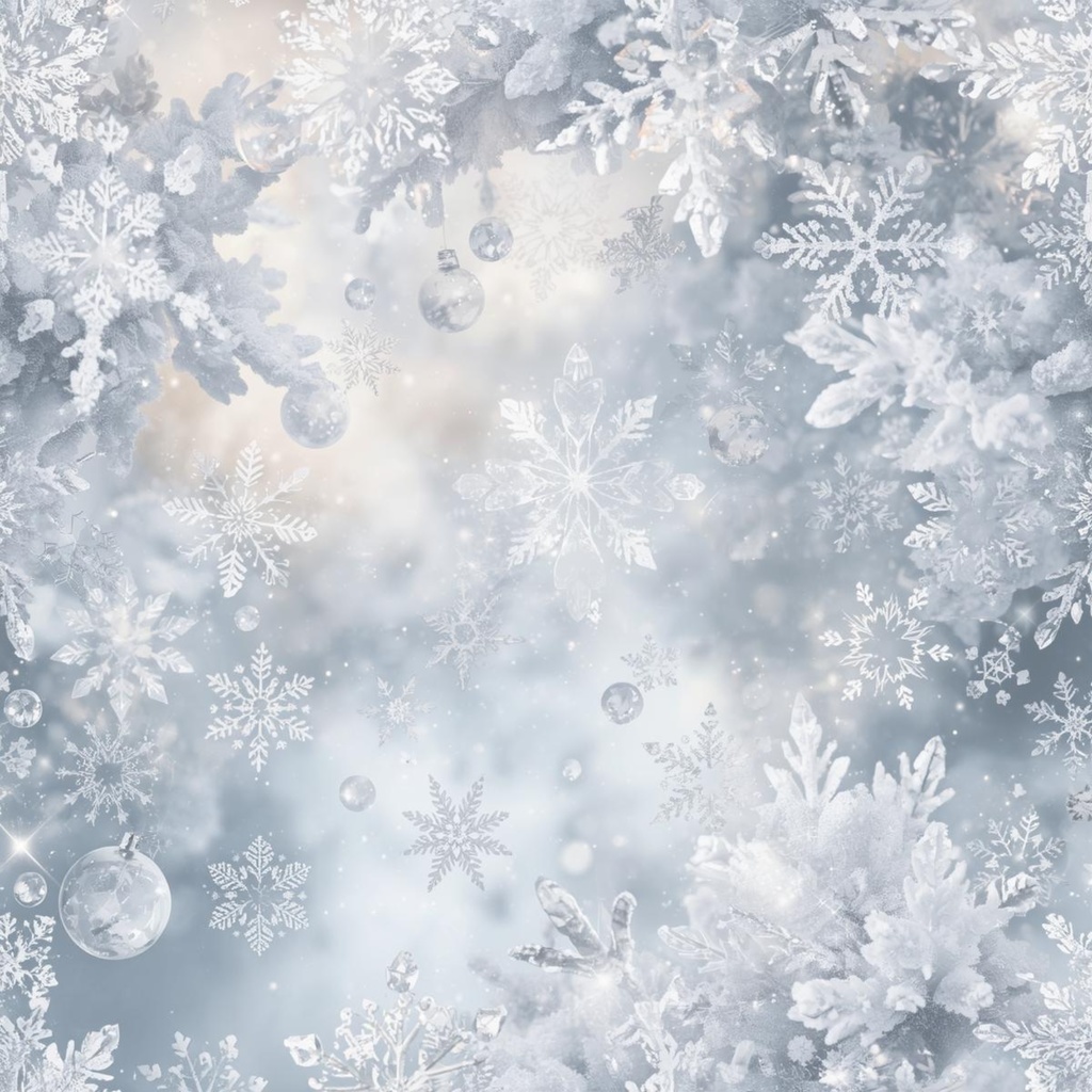 デジタルペーパー雪の結晶