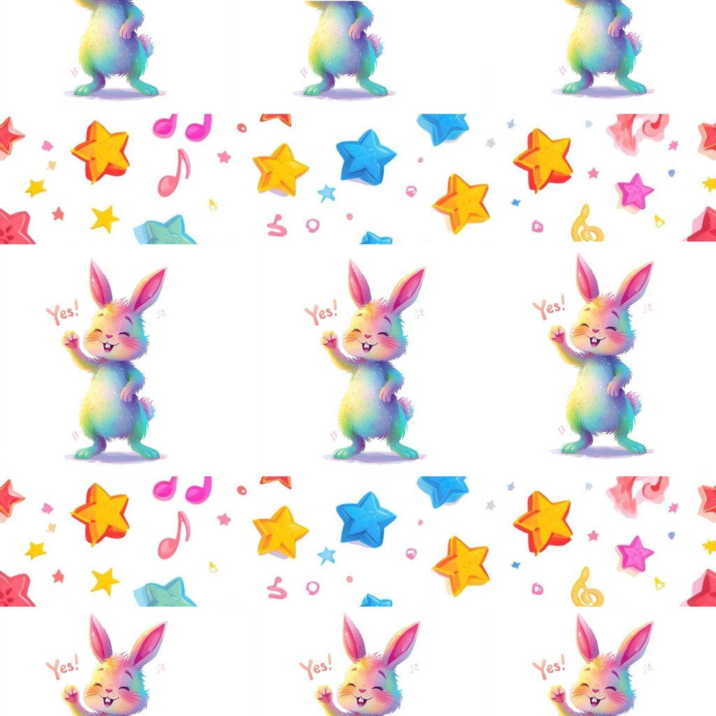 デジタルペーパーウサギ