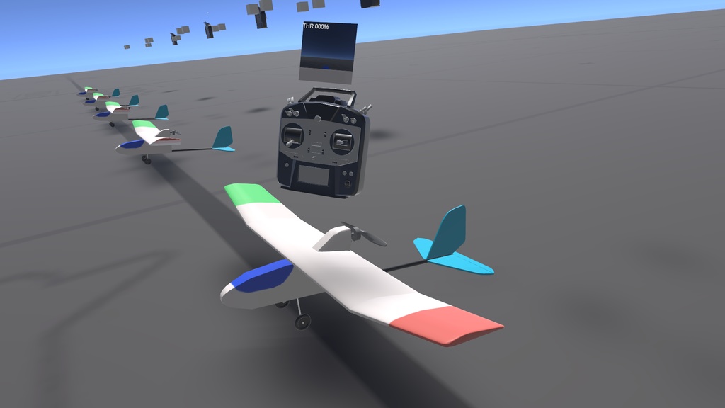 VRChatワールド向けラジコン飛行機システム