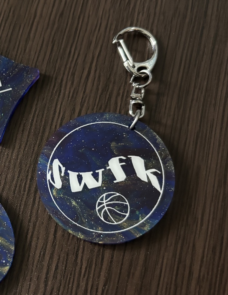 【SWFK】マーブルグリッターアクキー
