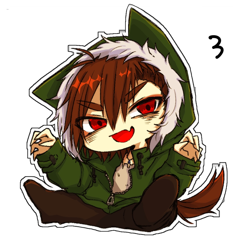 看板息子たちのステッカー