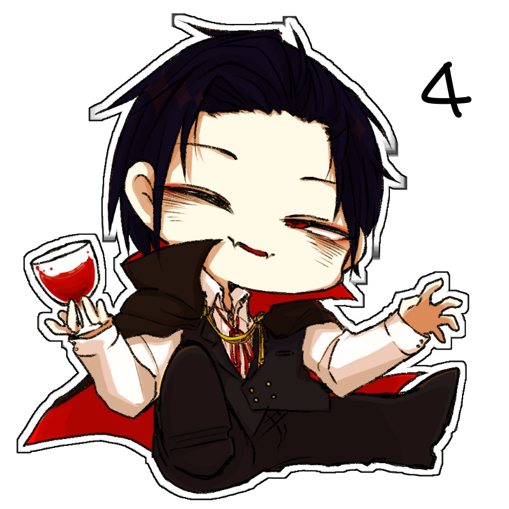 看板息子たちのステッカー