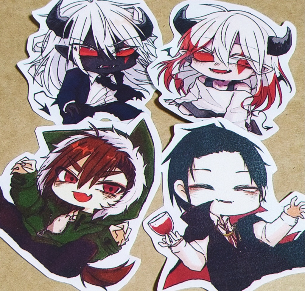 看板息子たちのステッカー