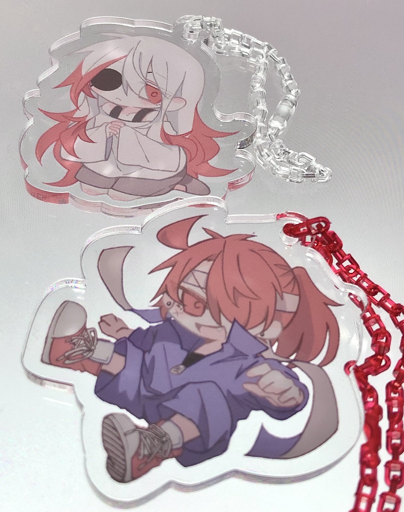 クリアチェーンアクリルキーホルダー