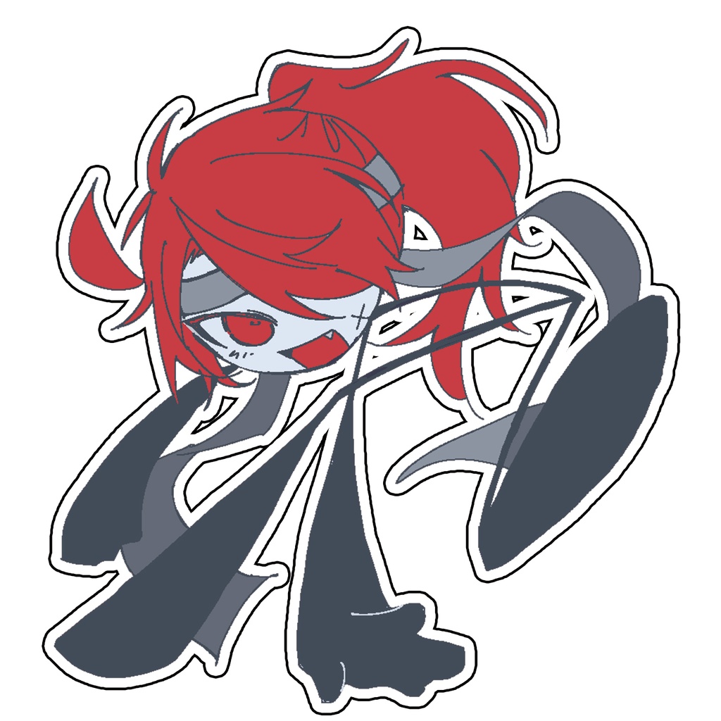 悠羅ちゃん&クロウくんステッカー