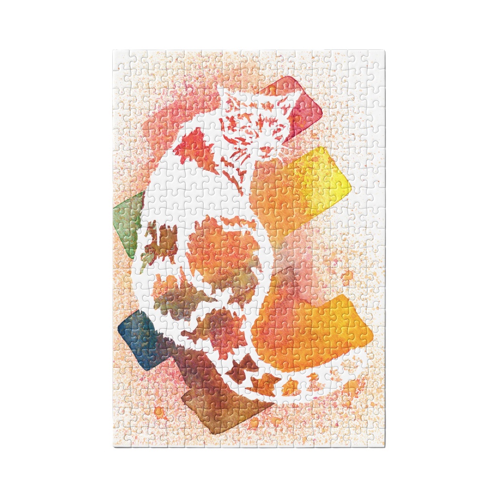 「見返り猫」ジグソーパズル