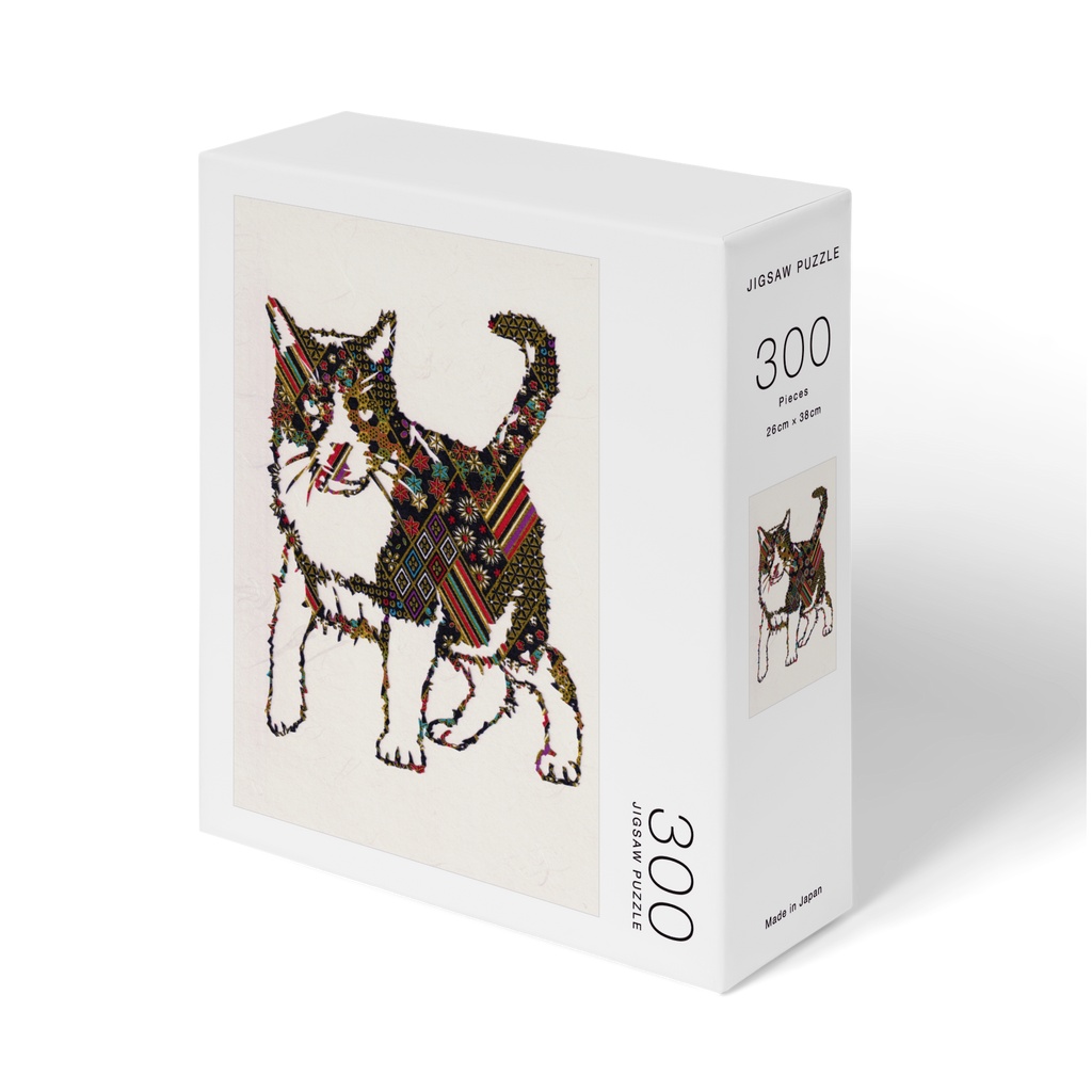 猫の切り絵「吾輩は猫である」ジグソーパズル