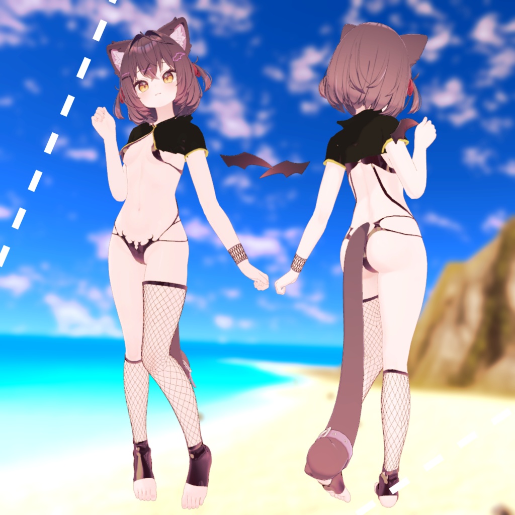 ☆sele中☆【ショコラ対応】Night Felicia【VRCHAT想定_MA対応】