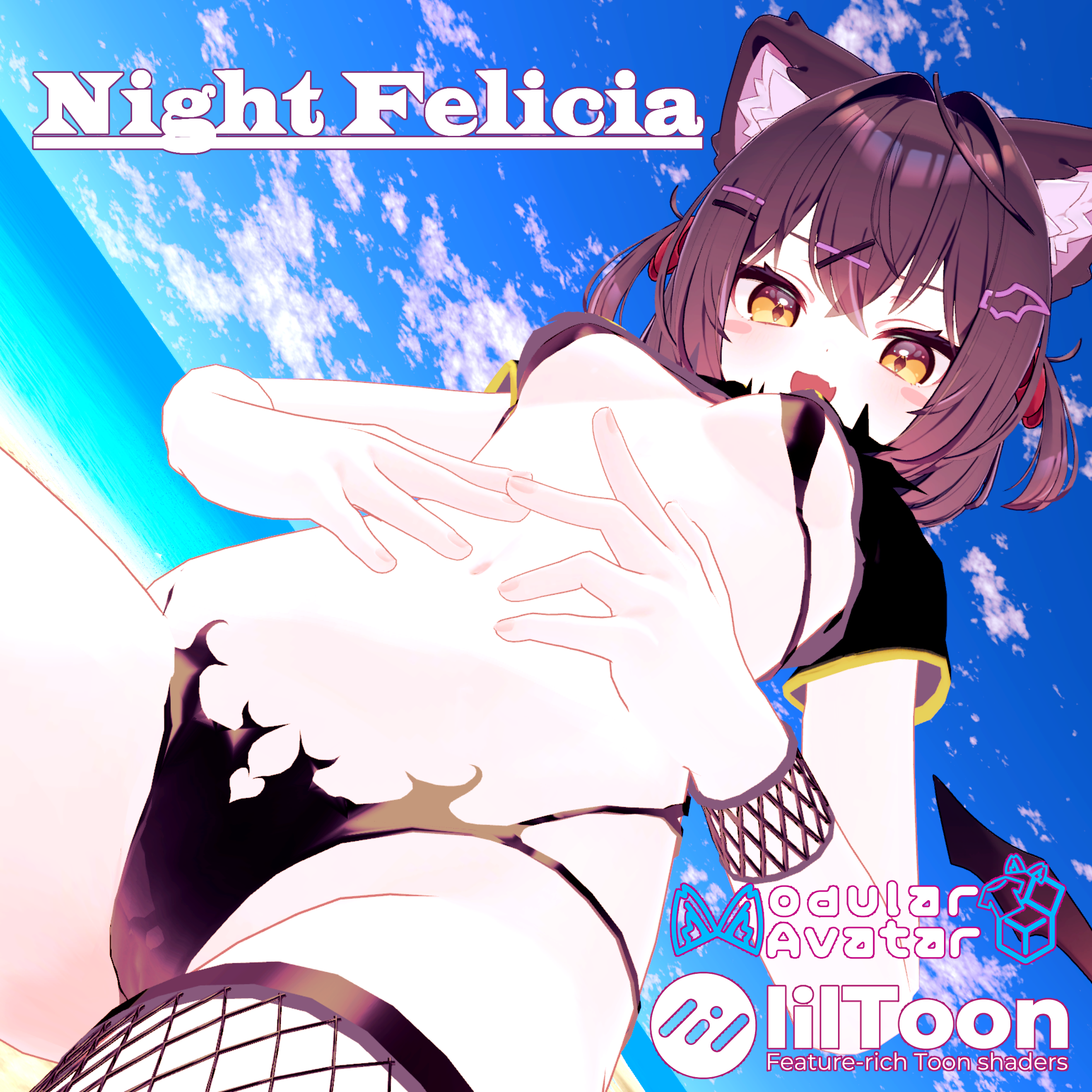 ☆sele中☆【ショコラ対応】Night Felicia【VRCHAT想定_MA対応】
