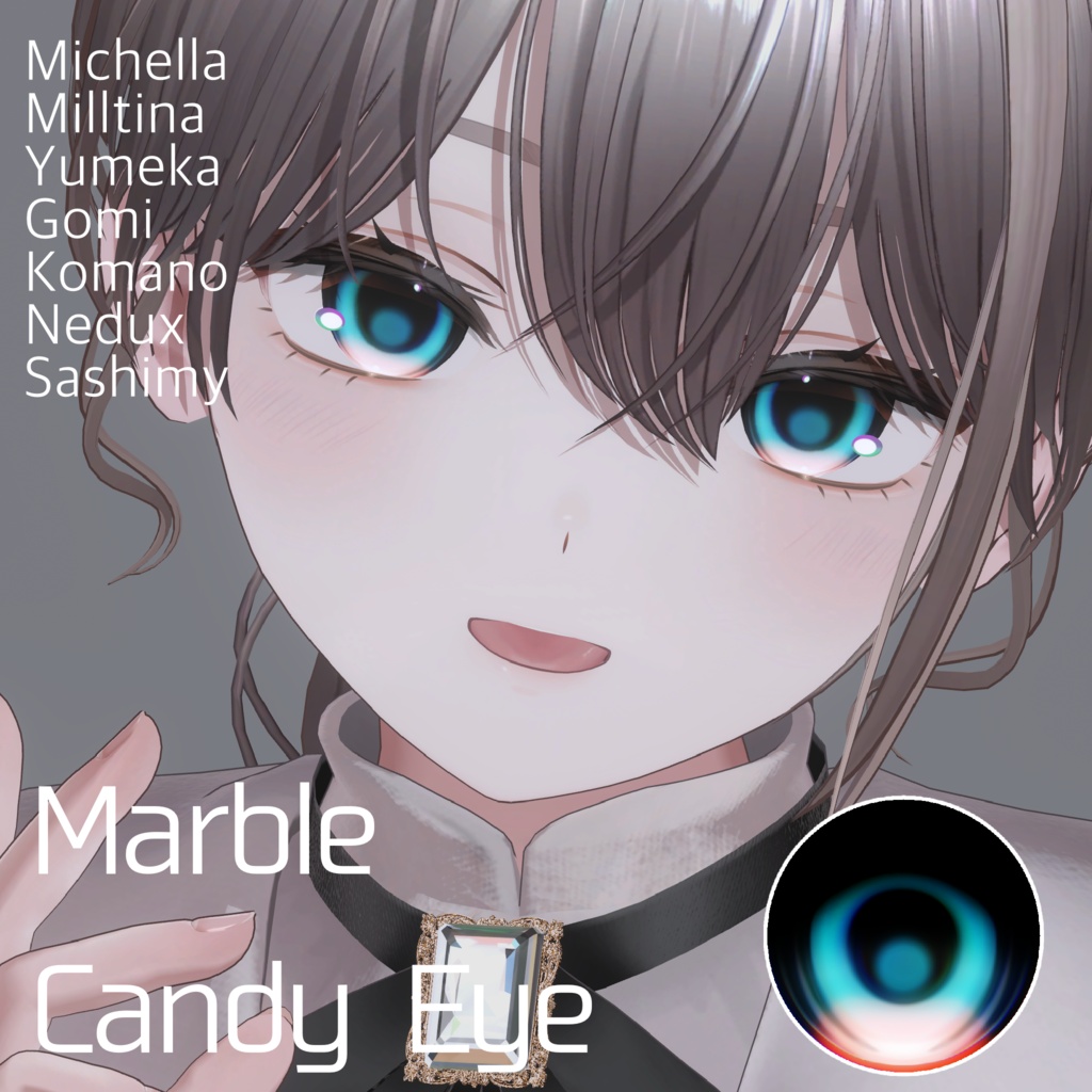 【ゆめかのみ無料】Marble Candy Eye【7avatar対応】