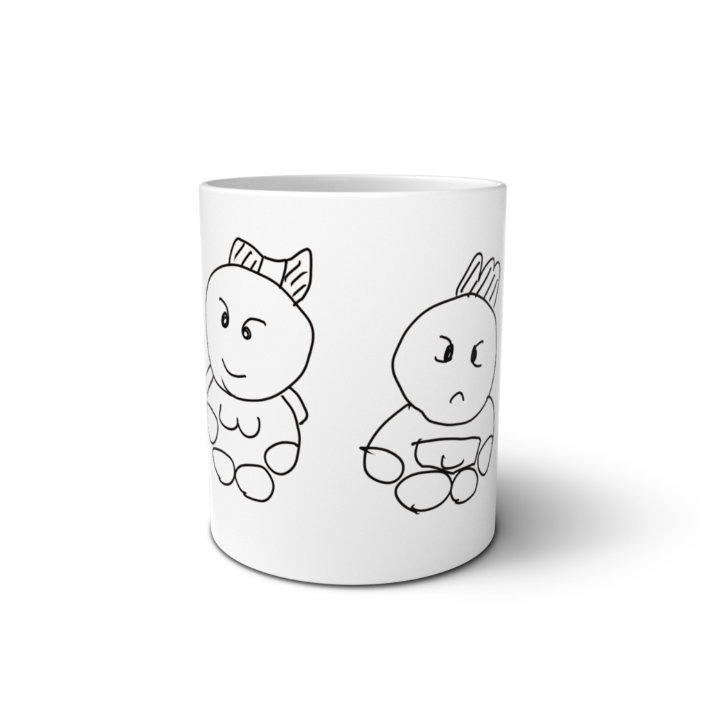 おざえガール&たかっちマン マグカップ