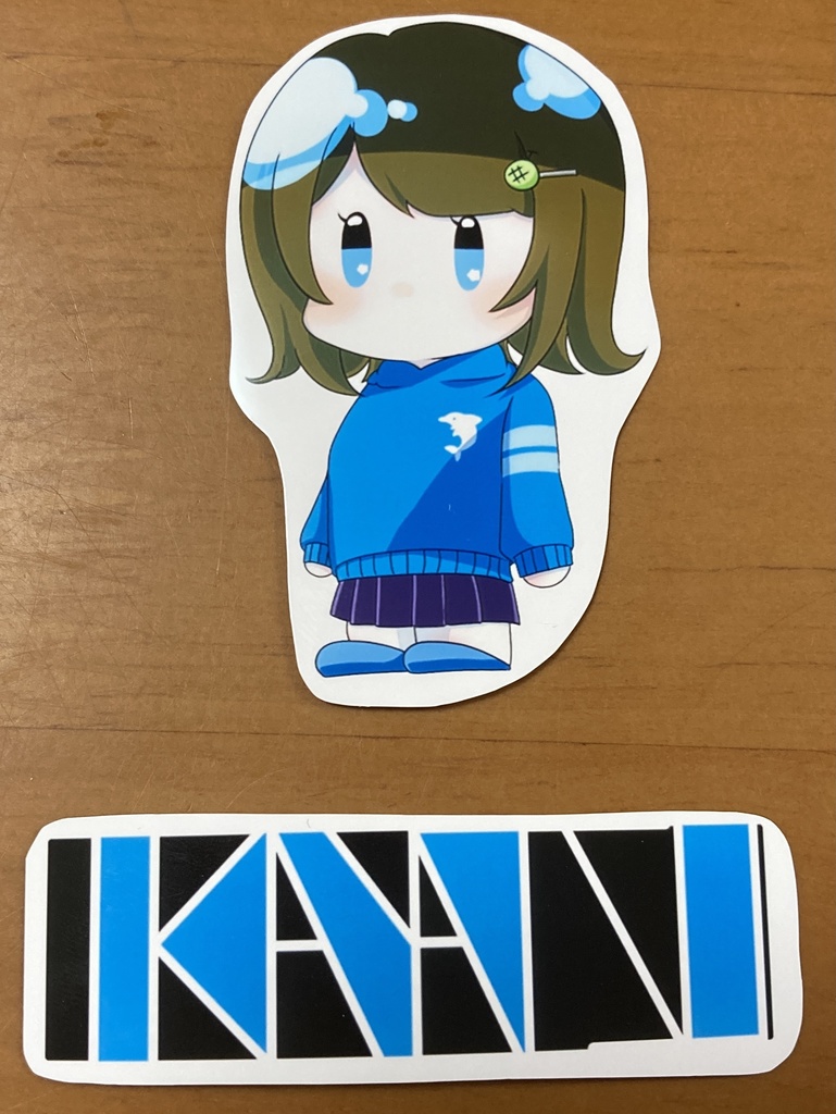 【イカ奴】オリジナルロゴ&SDステッカーセット