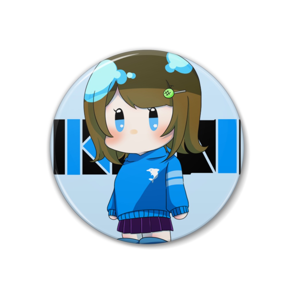 【イカ奴】ぴえんまる缶バッジ【38mm缶バッジ】