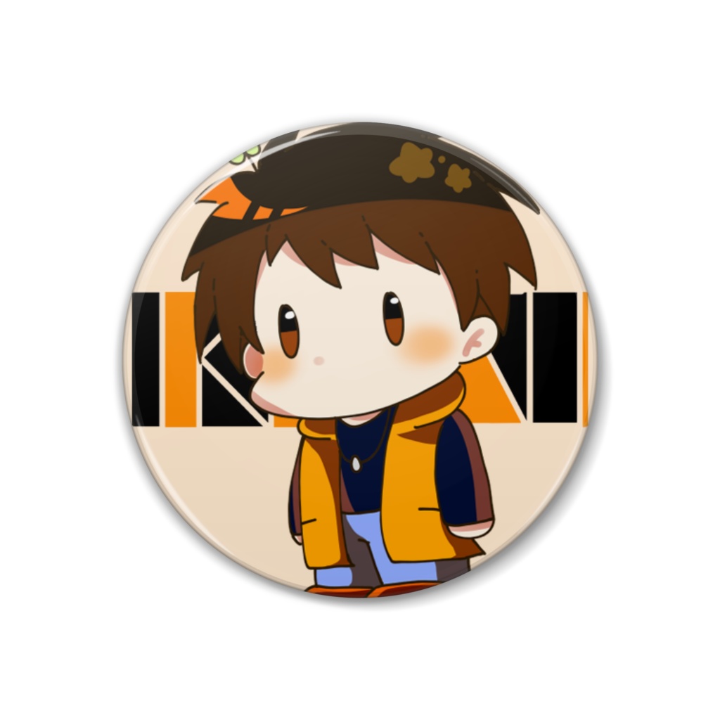 【イカ奴】りおん缶バッジ【38mm缶バッジ】