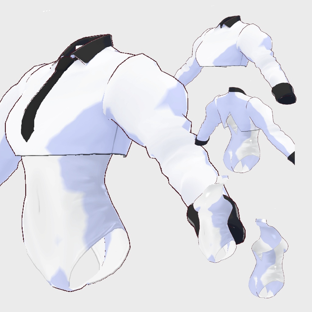 【Vroidテクスチャ】バニーガール衣装2種