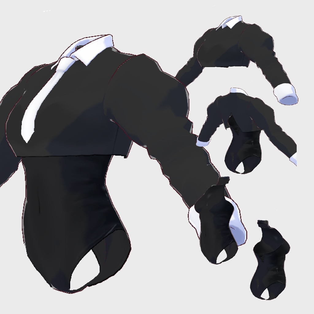 【Vroidテクスチャ】バニーガール衣装2種