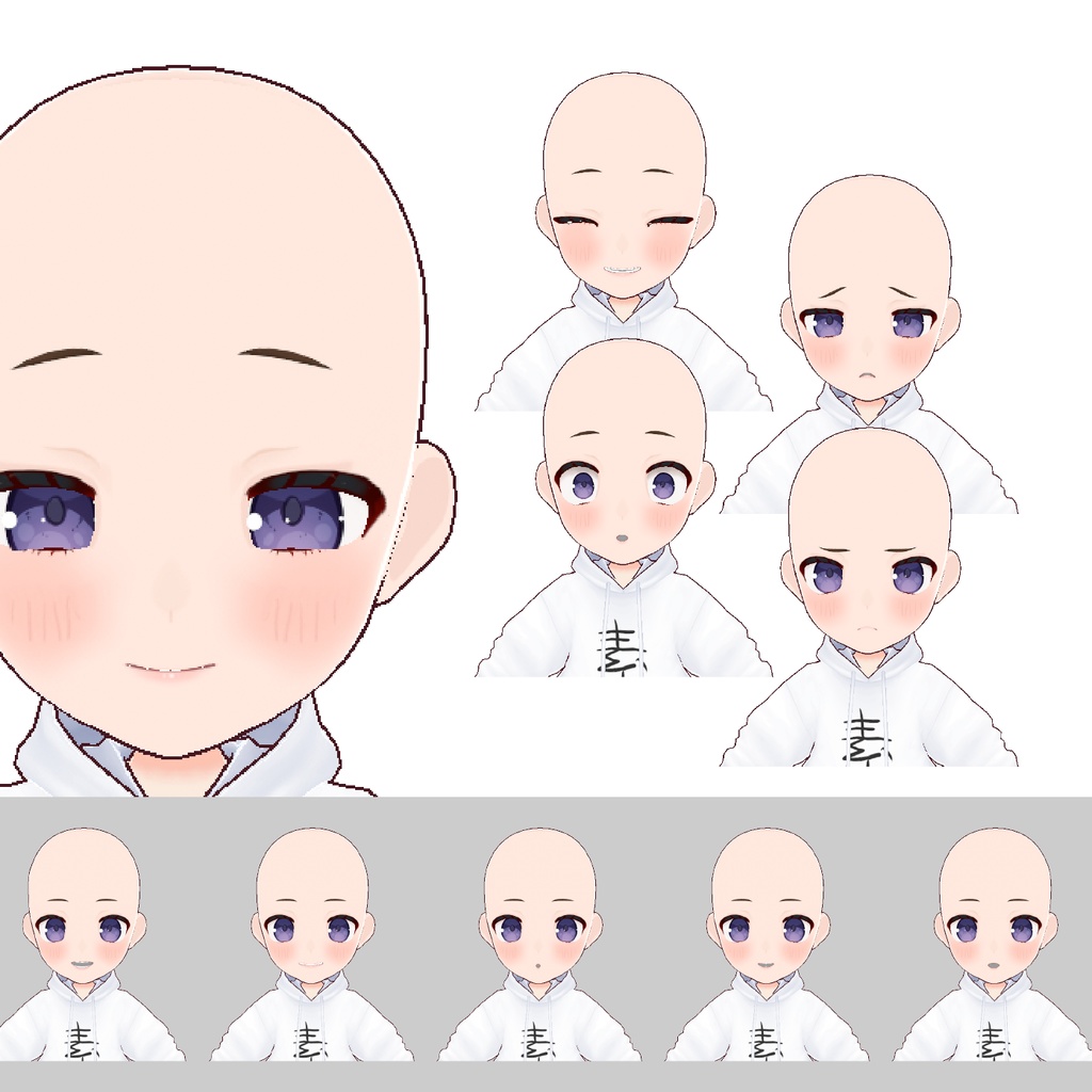 【VRoid】かわいいSD素体