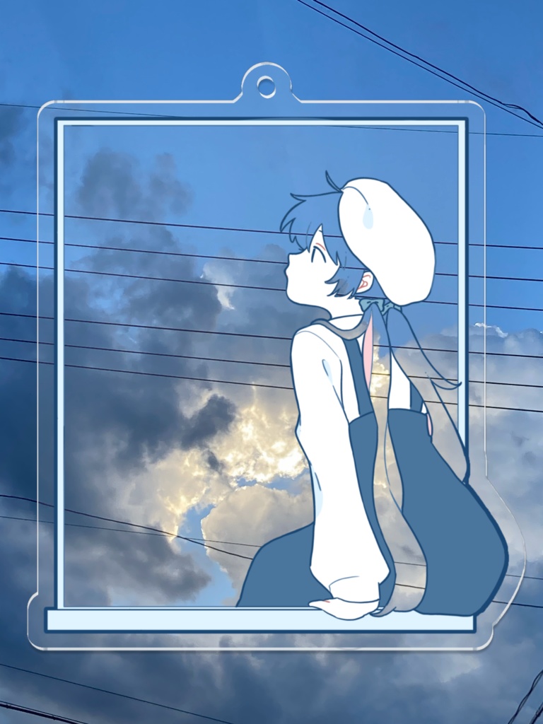 【アクリルキーホルダー】今日の空の色は